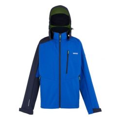 Męska Kurtka Soft Shell Hewitts X Colour Block. Niebieskie kurtki Regatta, m, bez wzorów, bez kaptura. Za 156.99 zł.