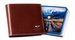 Portfel skórzany Peterson [DH] PTN 22305-VT brązowy. Brązowe portfele Peterson, bez wzorów, ze skóry. Za 104.00 zł.