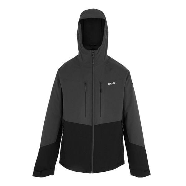 Męska Kurtka Ocieplana Highton Stretch Padded Jacket. Czarne kurtki Regatta, m, bez wzorów, z puchu, bez kaptura. Za 262.99 zł.