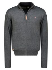 Geographical Norway Kardigan "Fregate" w kolorze szarym rozmiar: L. Szare swetry rozpinane Geographical Norway, l, bez wzorów, bez kołnierzyka, bez ramiączek. Za 130.19 zł.