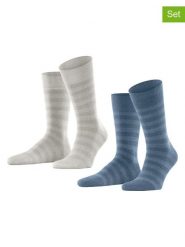 ESPRIT Skarpety (2 pary) w kolorze granatowo-szarym rozmiar: 39-42. Niebieskie skarpety Esprit, bez wzorów. Za 41.59 zł.