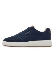 S.Oliver Skórzane sneakersy w kolorze granatowym rozmiar: 42. Niebieskie buty sportowe casual S.Oliver, bez wzorów, bez zapięcia. Za 193.24 zł.