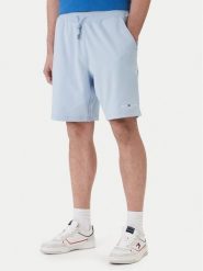 Tommy Hilfiger Szorty sportowe Logo MW0MW43068 Błękitny Regular Fit. Niebieskie krótkie spodenki sportowe Tommy Hilfiger, l, bez wzorów, z bawełny. Za 369.99 zł.