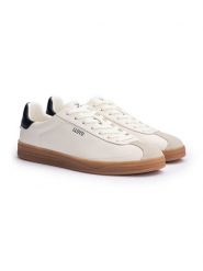 LLOYD Skórzane sneakersy w kolorze kremowo-granatowym rozmiar: 40. Brązowe buty sportowe casual Lloyd, bez wzorów, bez zapięcia. Za 324.95 zł.