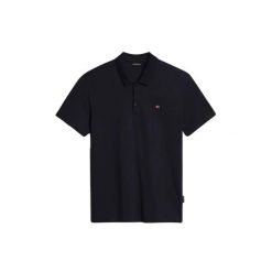 Polo Napapijri Ealis. Niebieskie koszulki polo Napapijri, m, bez wzorów, z bawełny, bez kołnierzyka, bez ramiączek. Za 391.00 zł.