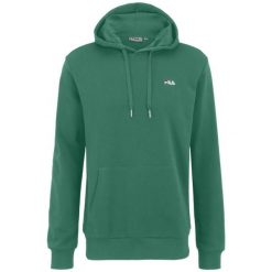 Bluza męska Fila Lumezzane. Zielone bluzy z kapturem Fila, l, bez wzorów, z kapturem. Za 267.38 zł.