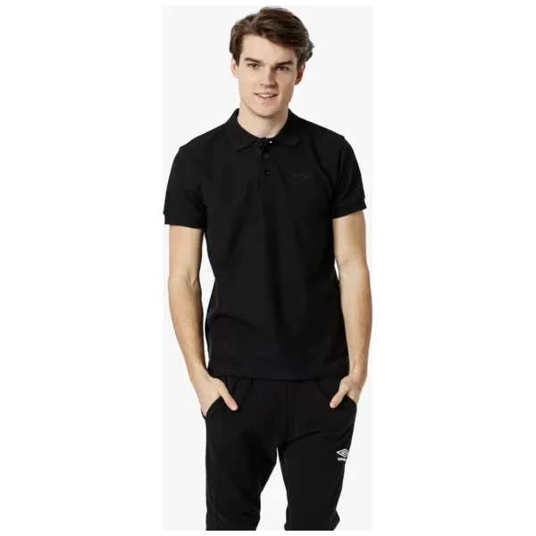 Umbro Polo Venlo , czarny, rozmiar XL. Czarne koszulki polo sportowe Umbro, m, bez wzorów, z bawełny, bez kołnierzyka, bez ramiączek. Za 79.99 zł.