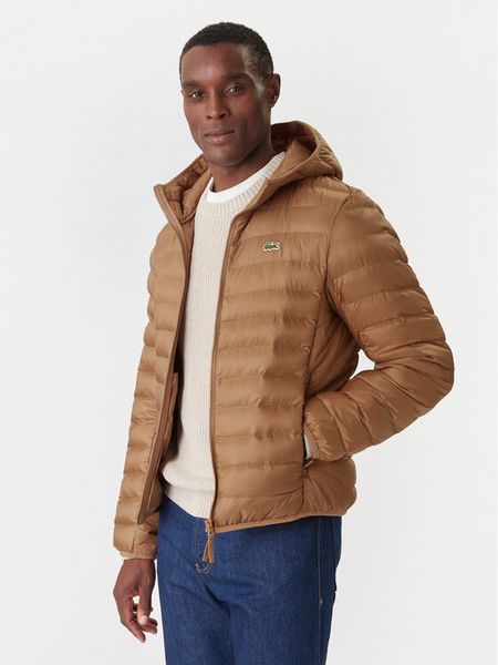 Lacoste Kurtka przejściowa BH2909 Brązowy Regular Fit. Brązowe kurtki LACOSTE, m, bez wzorów, bez kaptura. Za 1,149.00 zł.
