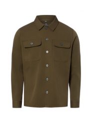 Nils Sundström koszula typu overshirt Mężczyźni Regular Fit zielony, XL. Zielone koszule Nils Sundström, m, bez wzorów, bez kołnierzyka, bez ramiączek. Za 349.95 zł.