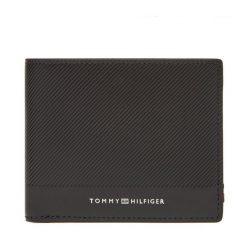 Duży Portfel Męski Tommy Hilfiger. Czarne portfele Tommy Hilfiger, bez wzorów. Za 259.99 zł.