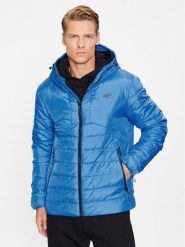 4F Kurtka zimowa 4FAW23TDJAM245 Niebieski Regular Fit. Niebieskie kurtki 4F, na zimę, m, bez wzorów, z syntetyku, bez kaptura. Za 299.99 zł.