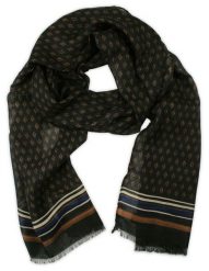 Ciemny Brązowy Elegancki Szalik V.Fraas, Przejściowy, Cienki, w Romby, Wzór Geometryczny. Brązowe szaliki V. Fraas, bez wzorów. Za 49.00 zł.