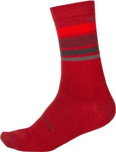 Skarpety Endura BaaBaa Merino Stripe. Czerwone bielizna termoaktywna ENDURA, z aplikacjami, z elastanu. Za 63.00 zł.