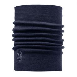 Komin chusta z wełny merino gruby heavyweight. Niebieskie szaliki Buff, bez wzorów, z wełny. W wyprzedaży za 101.94 zł.