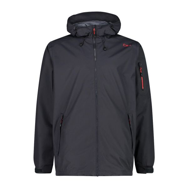 Kurtka przeciwdeszczowa z kapturem CMP. Czarne kurtki CMP, bez wzorów, z kapturem. Za 403.50 zł.