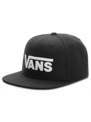 Vans Czapka z daszkiem Drop V II Snapb VN0A36ORY28 Czarny. Czarne czapki z daszkiem Vans, bez wzorów, z materiału. Za 99.99 zł.