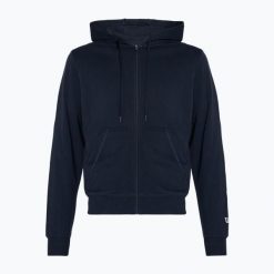 Bluza męska Wilson Team Zip Hoodie. Niebieskie bluzy Wilson, m, bez wzorów, bez kaptura. Za 299.99 zł.