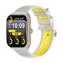 Smartwatch COLMI P86 (złoty). Żółte zegarki smartwatch Colmi, bez wzorów. Za 119.00 zł.