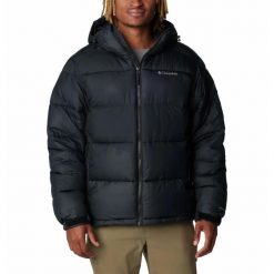 Kurtka Puchowa Columbia Pike Lake Ii Hooded Jacket Męska Zimowa. Żółte kurtki Columbia, na zimę, m, bez wzorów, z puchu, bez kaptura. Za 790.99 zł.