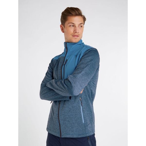 Bluza męska Protest PRTHAMMEREN full zip top. Niebieskie bluzy Protest, l, bez wzorów, bez kaptura. W wyprzedaży za 277.49 zł.