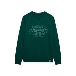 Bluza z nadrukiem Superdry Merchant Vintage. Zielone bluzy Superdry, m, bez wzorów, bez kaptura. Za 327.70 zł.