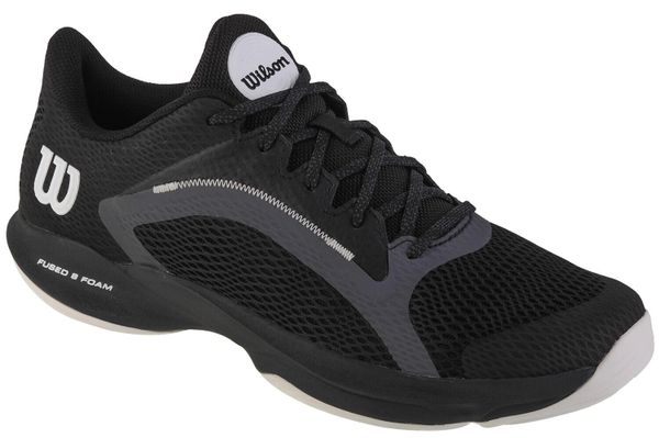 Buty do tenisa męskie Wilson Hurakn 2.0. Czarne buty turystyczne Wilson, bez wzorów, z gumy, bez zapięcia, tenisowe. Za 446.50 zł.