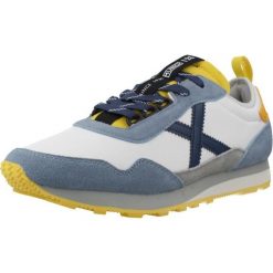 Buty MUNICH UM 91 Niebieski. Niebieskie buty trekkingowe munich, bez wzorów, ze skóry, bez zapięcia, trekkingowe. Za 490.99 zł.