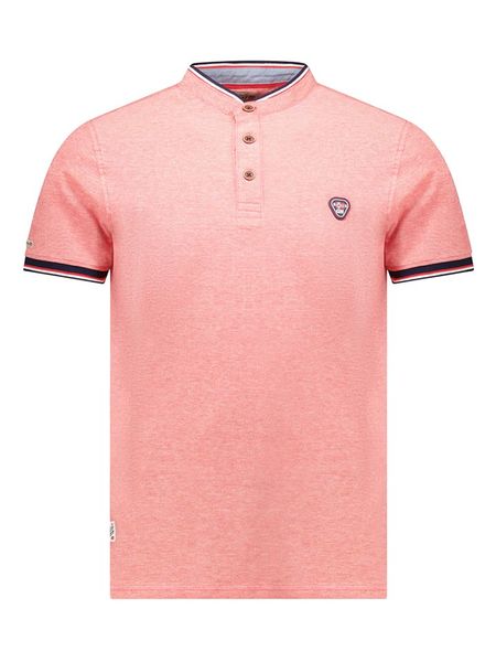 Geographical Norway Koszulka polo "Kazioblend" w kolorze koralowym rozmiar: M. Czerwone koszulki polo Geographical Norway, m, bez wzorów, z bawełny, bez kołnierzyka, bez ramiączek. Za 93.51 zł.