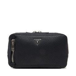 Saszetka nerka Guess. Czarne saszetki i nerki Guess, z aplikacjami. Za 429.99 zł.