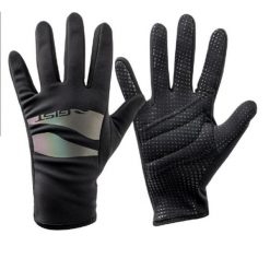 Zimowe rękawiczki rowerowe SONIC. Czarne rękawiczki GIST, na zimę, bez wzorów, z tkaniny. Za 281.50 zł.