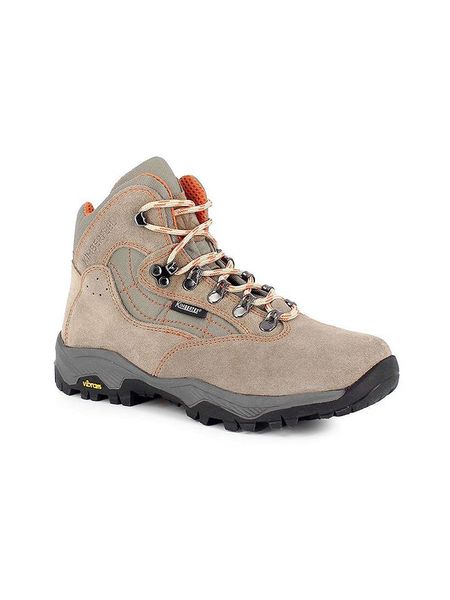 Kimberfeel Skórzane botki turystyczne "Nimba" w kolorze szarobrązowym rozmiar: 44. Brązowe buty trekkingowe Kimberfeel, bez wzorów, z materiału, bez zapięcia. Za 383.80 zł.