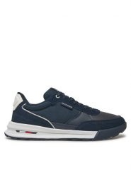 Tommy Hilfiger Sneakersy Retro Runner Mix Rwb FM0FM05371 Granatowy. Niebieskie buty sportowe casual Tommy Hilfiger, bez wzorów, z materiału, bez zapięcia. Za 329.99 zł.