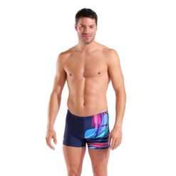 Spodenki Pływackie Męskie Arena Bloom Swim Short. Niebieskie odzież kąpielowa Arena, m, bez wzorów, z materiału, sportowe. Za 199.99 zł.