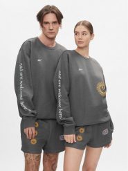 Reebok Bluza Classics Good Vibes Crew Sweatshirt HT6117 Szary. Szare bluzy Reebok, m, bez wzorów, z bawełny, bez kaptura. Za 159.99 zł.