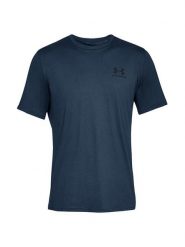 Under Armour Koszulka sportowa w kolorze granatowym rozmiar: 3XL. Niebieskie t-shirty sportowe Under Armour, bez wzorów, bez ramiączek, outdoorowe. Za 65.07 zł.