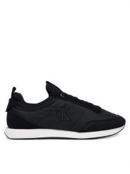 Calvin Klein Jeans Sneakersy Retro Runner Sock Laceup Mix YM0YM01414 Czarny. Czarne buty sportowe casual Calvin Klein Jeans, bez wzorów, z jeansu, bez zapięcia. Za 449.99 zł.