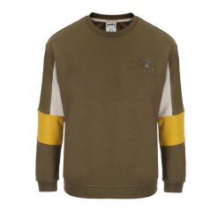 Bluza męska DIADORA SWEATSHIRT CREW SHIELD. Zielone bluzy Diadora, m, bez wzorów, bez kaptura. Za 99.99 zł.