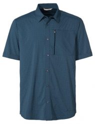 Koszula turystyczna Vaude Seiland Shirt IV. Niebieskie koszule Vaude, l, bez wzorów, z materiału, bez kołnierzyka, bez ramiączek. Za 357.49 zł.