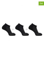 SALOMON Skarpety funkcyjne (3 pary) "Everyday Low" w kolorze czarnym rozmiar: 39-41. Czarne skarpety Salomon, bez wzorów, prążkowane. Za 30.49 zł.