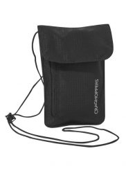 Saszetka turystyczna Craghoppers Neck Pouch - black. Czarne torby na ramię Craghoppers, bez wzorów, z materiału, bez dodatków. Za 78.09 zł.