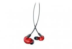 Shure SE215SPE-RD-EFS - Słuchawki douszne z pojedynczym przetwornikiem i kablem 3.5mm (czerwone). Czerwone słuchawki douszne Shure. Za 547.99 zł.
