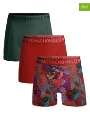 Muchachomalo Bokserki (3 pary) w kolorze zielono-czerwonym ze wzorem rozmiar: 3XL. Czerwone bokserki MUCHACHOMALO, xl, bez wzorów. Za 124.95 zł.