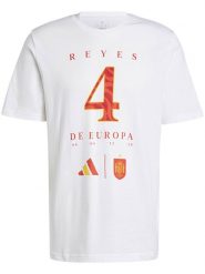 Adidas Koszulka "RFEF" w kolorze biało-pomarańczowym rozmiar: M. Białe bezrękawniki Adidas, m, bez wzorów, z bawełny, bez kołnierzyka, bez ramiączek. Za 95.92 zł.