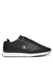 Calvin Klein Sneakersy Retro Runner Ess Lth YM0YM01355 Czarny. Czarne buty sportowe casual CALVIN KLEIN, bez wzorów, ze skóry, bez zapięcia. Za 339.99 zł.