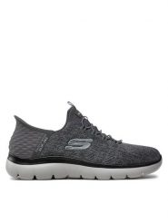 Skechers Sneakersy 232469 CCBK Szary. Szare buty sportowe casual Skechers, bez wzorów, z materiału, bez zapięcia. Za 359.99 zł.