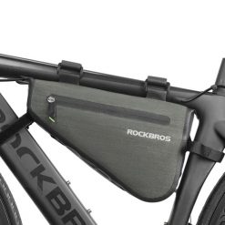 Rockbros Torba na ramę roweru AS-017 5 L - Ciemnozielona. Czarne torby na ramię ROCKBROS, bez wzorów, z materiału, na ramię, bez dodatków. Za 163.60 zł.