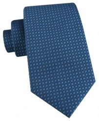 Męski Krawat - Ciemnoniebieski z Mikrowzorem - Alties. Niebieskie krawaty i muchy Alties, bez wzorów, z tkaniny. Za 55.00 zł.