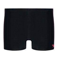 Bokserki pływackie męskie Speedo Placement. Czarne odzież kąpielowa Speedo, m, bez wzorów, sportowe. Za 69.99 zł.