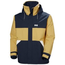 Kurtka wodoodporna Helly Hansen Koster. Brązowe kurtki przeciwdeszczowe Helly Hansen, m, bez wzorów, bez kaptura. W wyprzedaży za 809.00 zł.