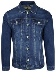 Kurtka Jeansowa Granatowa, Męska, Wiosenno-Letnia, Katana -PAKO JEANS. Niebieskie kurtki Pako Jeans, na lato, m, bez wzorów, z bawełny, bez kaptura. Za 269.00 zł.